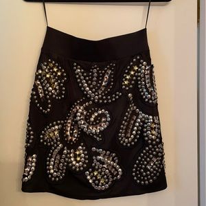 Jovani 18” black studded skirt. Never worn (New).
